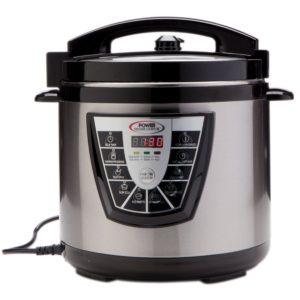 Power Pressure Cooker XL 8 Quart, Digital Non Stick Stainless Steel Steam Slow Cooker and Canner - top 5 pressure cooker reviews