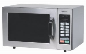 Panasonic NE-1054F .8 cu ft stainless steel commercial microwave oven 1000 watts