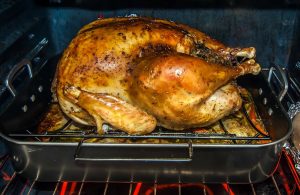 turkey in oven